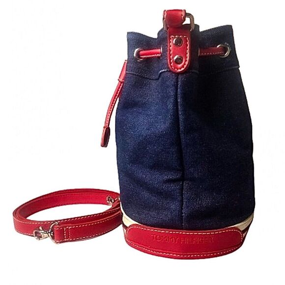 TOMMY HILFIGER Denim Handbag with Removable Crossbody Strap COMES WITH DUST BAG - Picture 14 of 17